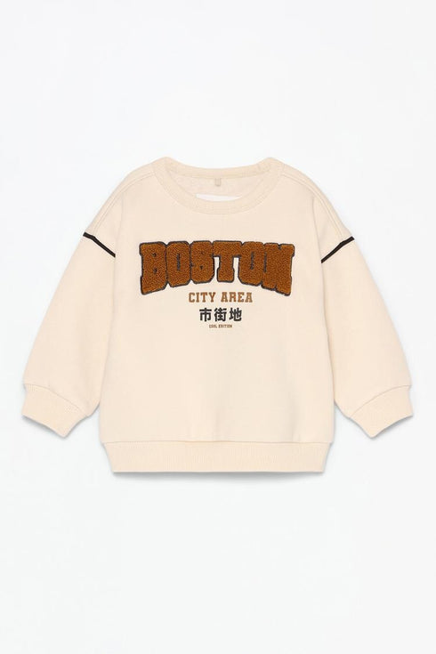 LEFTIES Plush sweatshirt with terry patch and trousers co-ord ZTH Cart
